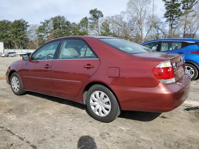 4T1BE32K65U051895 - 2005 TOYOTA CAMRY LE RED photo 2