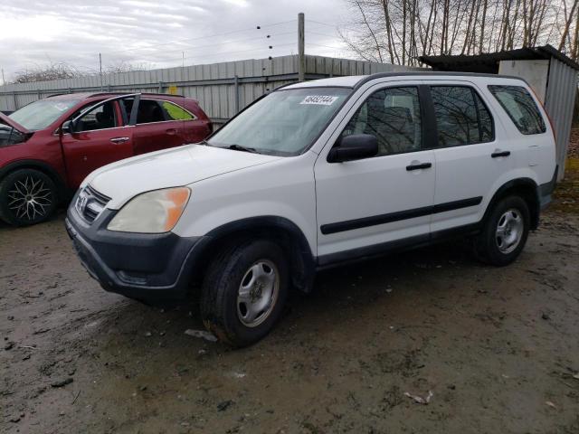 JHLRD68462C018593 - 2002 HONDA CR-V LX WHITE photo 1