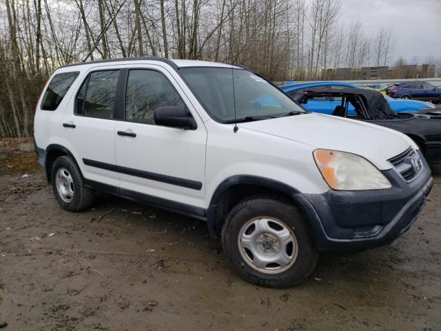 JHLRD68462C018593 - 2002 HONDA CR-V LX WHITE photo 4