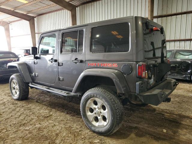 1C4HJWFG4GL218457 - 2016 JEEP WRANGLER RUBICON GRAY photo 2