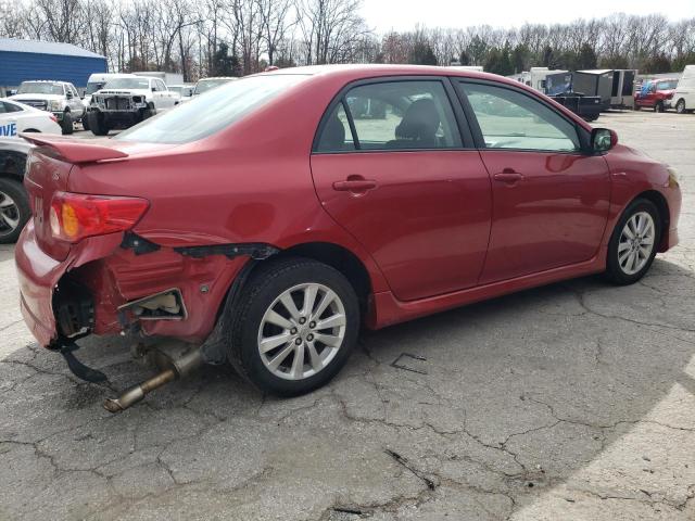 1NXBU40E89Z026864 - 2009 TOYOTA COROLLA BASE RED photo 3