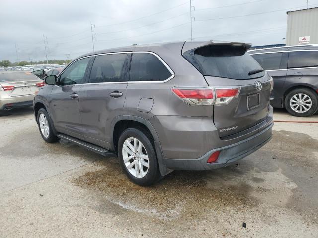 5TDZARFH5FS015038 - 2015 TOYOTA HIGHLANDER LE GRAY photo 2