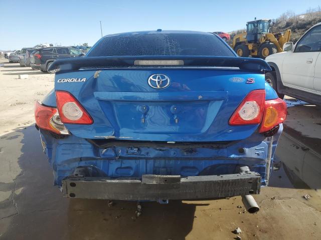 1NXBU4EE4AZ255605 - 2010 TOYOTA COROLLA BASE BLUE photo 6