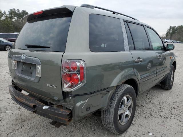 5FNYF18678B007735 - 2008 HONDA PILOT EXL GREEN photo 3