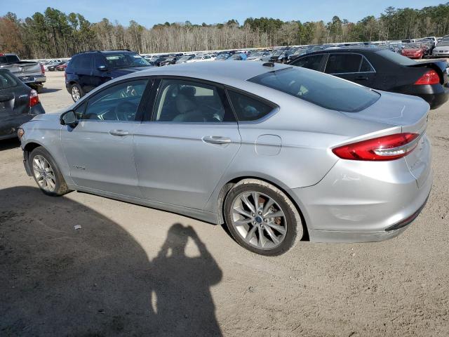 3FA6P0LU0HR344904 - 2017 FORD FUSION SE HYBRID SILVER photo 2