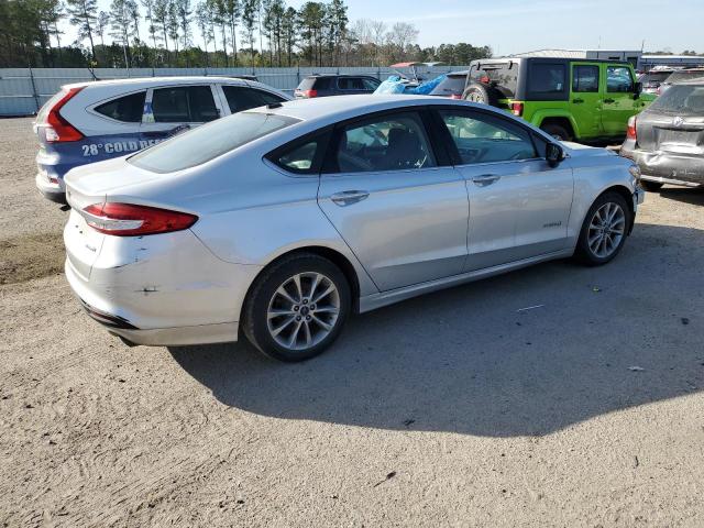 3FA6P0LU0HR344904 - 2017 FORD FUSION SE HYBRID SILVER photo 3