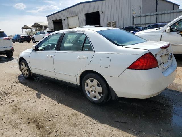 3HGCM56497G707081 - 2007 HONDA ACCORD LX WHITE photo 2