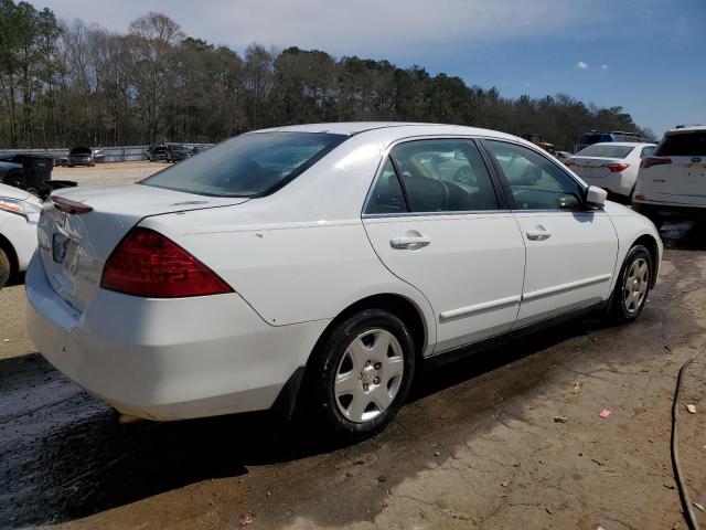 3HGCM56497G707081 - 2007 HONDA ACCORD LX WHITE photo 3