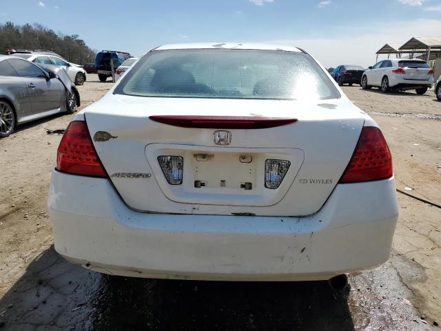 3HGCM56497G707081 - 2007 HONDA ACCORD LX WHITE photo 6