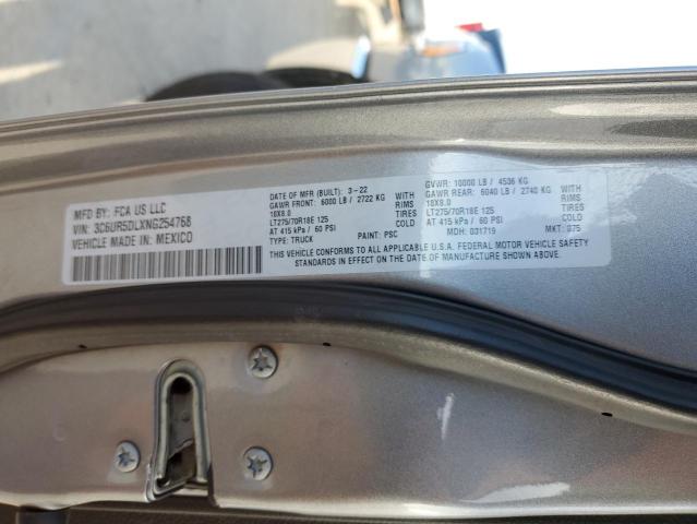 3C6UR5DLXNG254768 - 2022 RAM 2500 BIG HORN/LONE STAR SILVER photo 12