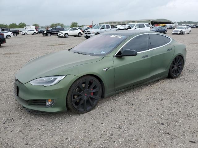 5YJSA1E41KF306376 - 2019 TESLA MODEL S GREEN photo 1