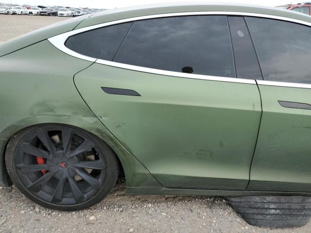 5YJSA1E41KF306376 - 2019 TESLA MODEL S GREEN photo 10