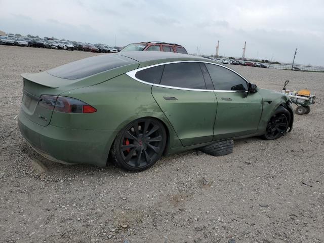 5YJSA1E41KF306376 - 2019 TESLA MODEL S GREEN photo 3