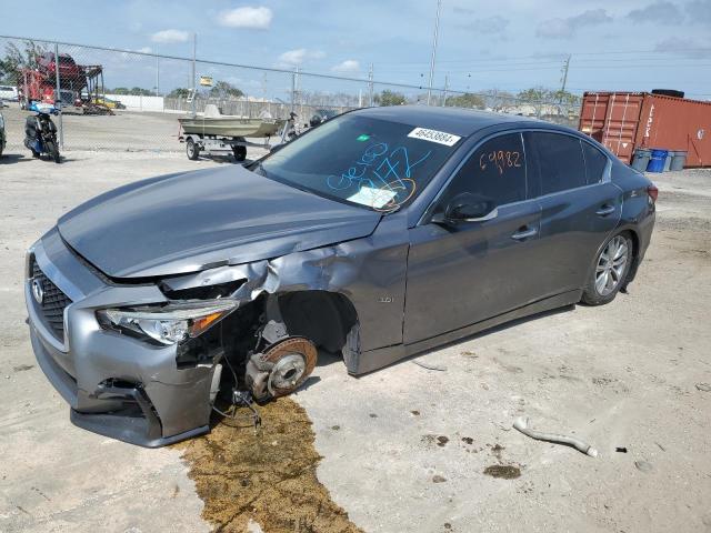 JN1EV7AP0JM351242 - 2018 INFINITI Q50 LUXE SILVER photo 1