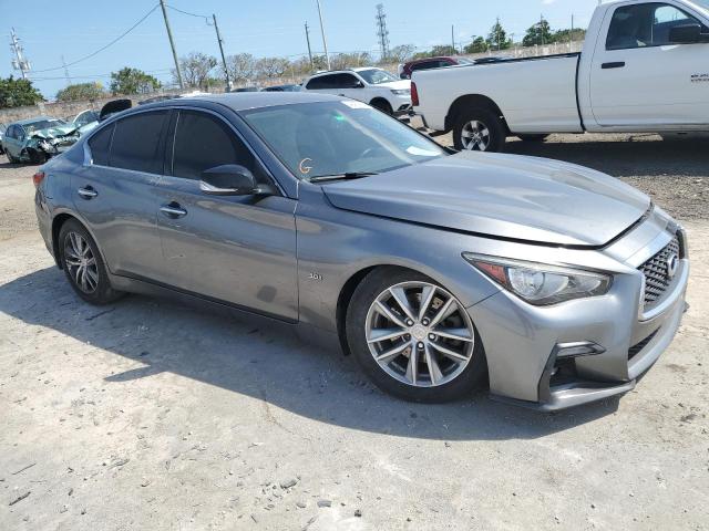 JN1EV7AP0JM351242 - 2018 INFINITI Q50 LUXE SILVER photo 4