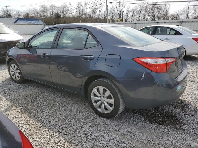 5YFBURHE7FP235821 - 2015 TOYOTA COROLLA L BLUE photo 2