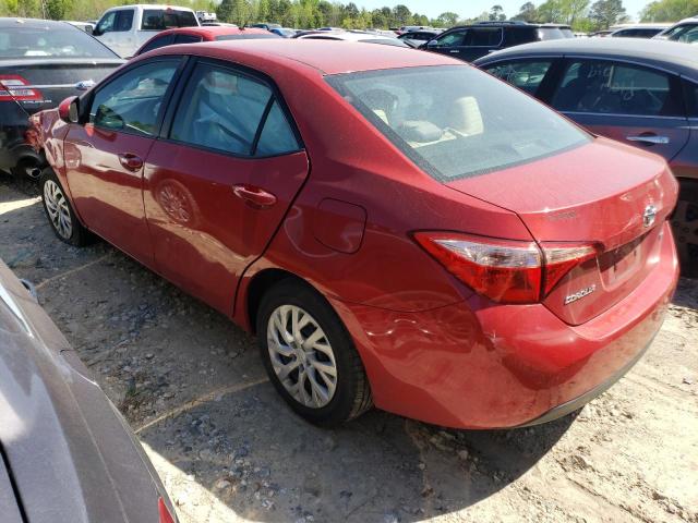 5YFBURHE1HP645940 - 2017 TOYOTA COROLLA L RED photo 2