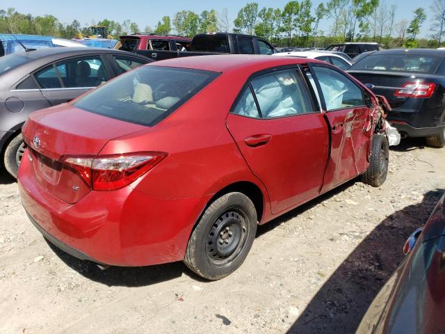 5YFBURHE1HP645940 - 2017 TOYOTA COROLLA L RED photo 3