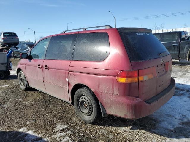 2HKRL186X3H000298 - 2003 HONDA ODYSSEY EX RED photo 2