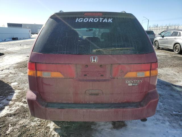 2HKRL186X3H000298 - 2003 HONDA ODYSSEY EX RED photo 6