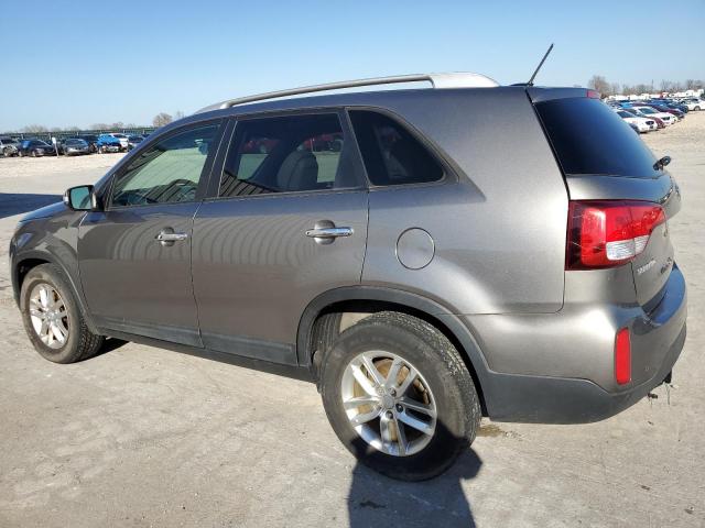 5XYKT3A6XFG557117 - 2015 KIA SORENTO LX GRAY photo 2