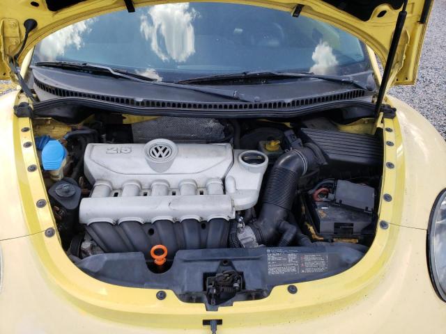 3VWPW31C78M507748 - 2008 VOLKSWAGEN NEW BEETLE S YELLOW photo 11