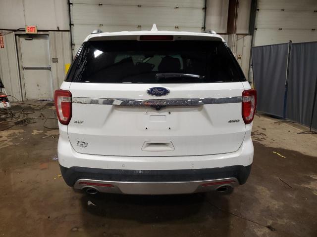 1FM5K8D86GGA16666 - 2016 FORD EXPLORER XLT WHITE photo 6