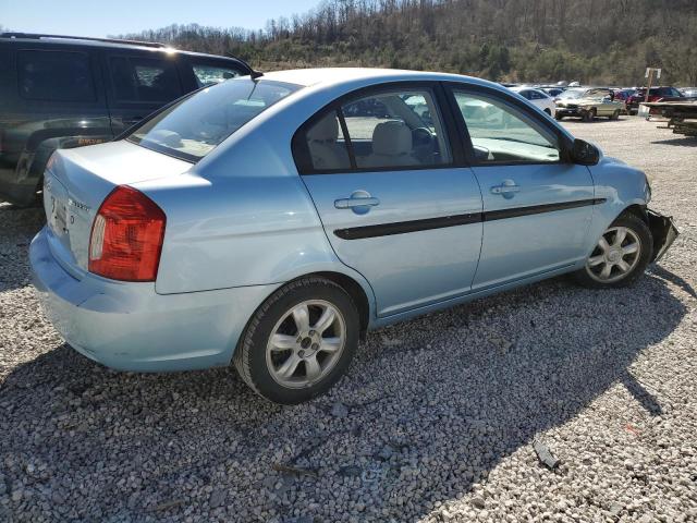 KMHCN46C36U044711 - 2006 HYUNDAI ACCENT GLS BLUE photo 3