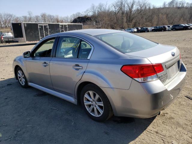 4S3BMCC63B3239820 - 2011 SUBARU LEGACY 2.5I PREMIUM SILVER photo 2