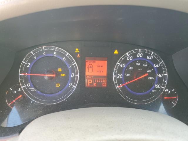 JNKAJ09F09M951067 - 2009 INFINITI EX35 BASE Բորդո լուսանկար 9