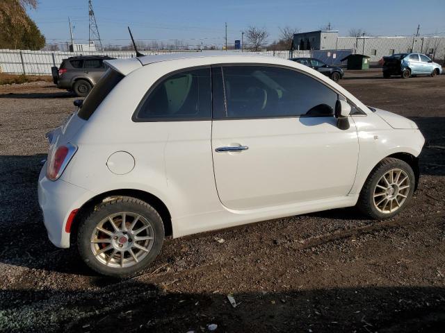 3C3CFFBR6FT620541 - 2015 FIAT 500 SPORT WHITE photo 3