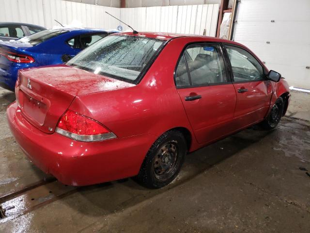 JA3AJ26E54U067707 - 2004 MITSUBISHI LANCER ES RED photo 3