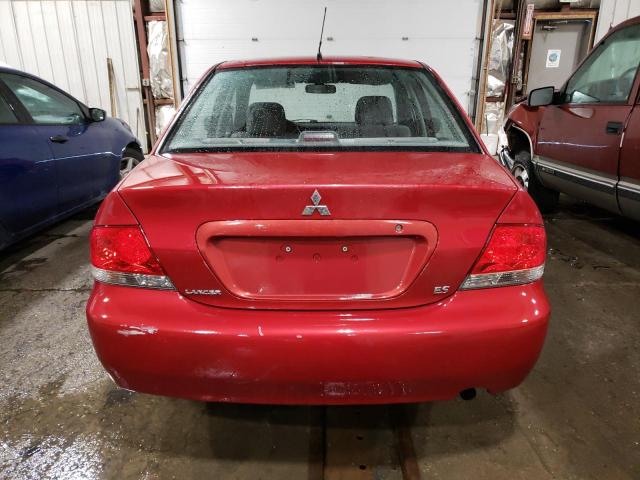 JA3AJ26E54U067707 - 2004 MITSUBISHI LANCER ES RED photo 6