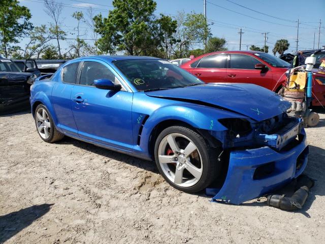 JM1FE17N740110360 - 2004 MAZDA RX8 BLUE photo 4