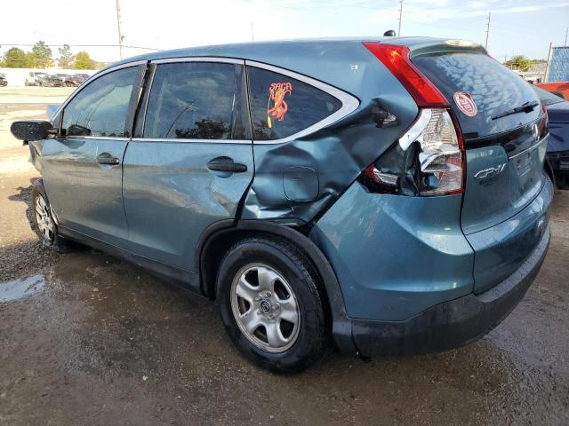 2HKRM3H37EH540211 - 2014 HONDA CR-V LX BLUE photo 2