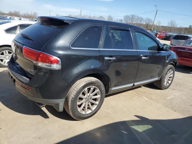 2LMDJ8JK3BBJ13455 - 2011 LINCOLN MKX BLACK photo 3