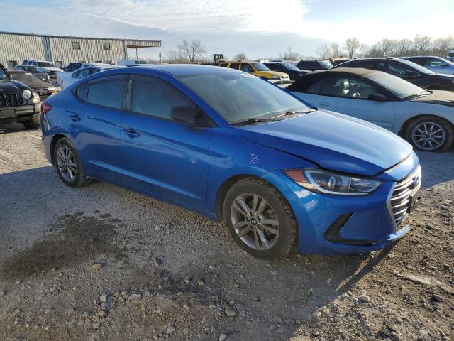 KMHD84LF4HU060669 - 2017 HYUNDAI ELANTRA SE BLUE photo 4