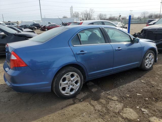 3FAHP0HA2AR382129 - 2010 FORD FUSION SE BLUE photo 3