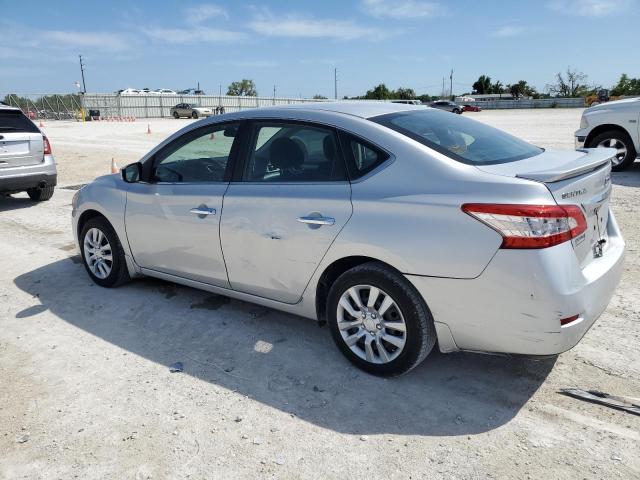 3N1AB7AP3EL681478 - 2014 NISSAN SENTRA S SILVER photo 2