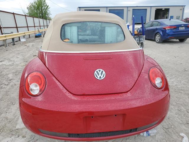 3VWSF31Y07M407463 - 2007 VOLKSWAGEN NEW BEETLE CONVERTIBLE OPTION PACKAGE 2 RED photo 6