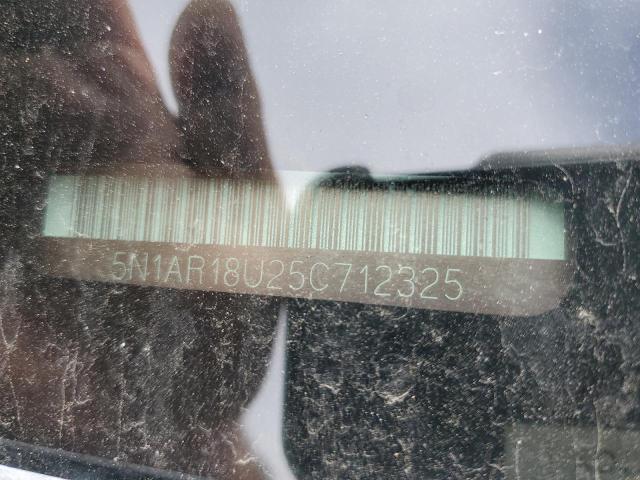 5N1AR18U25C712325 - 2005 NISSAN PATHFINDER LE 银色 照片 12