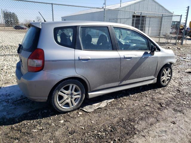 JHMGD38677S028209 - 2007 HONDA FIT S ვერცხლისფერი ფოტო 3