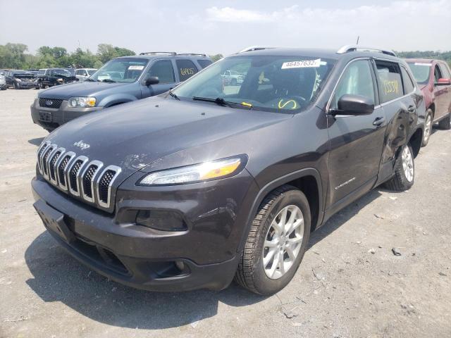 1C4PJLCB2HW585246 - 2017 JEEP CHEROKEE LATITUDE GRAY photo 2