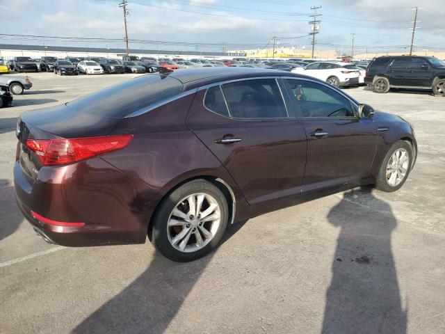 5XXGN4A71CG044126 - 2012 KIA OPTIMA EX BURGUNDY photo 3