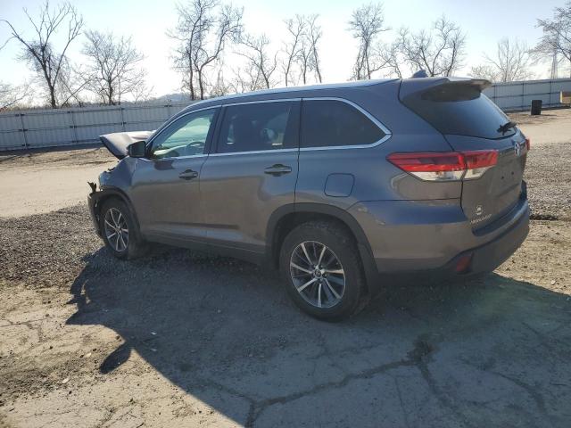 5TDJZRFH5HS378223 - 2017 TOYOTA HIGHLANDER SE BLUE photo 2