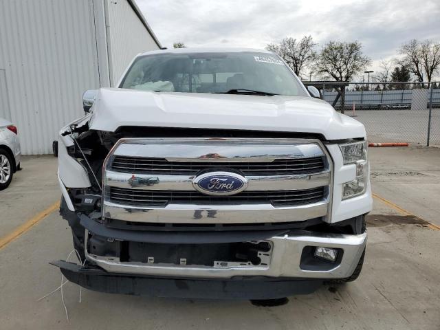 1FTEW1CF1GFA64405 - 2016 FORD F150 SUPERCREW WHITE photo 5