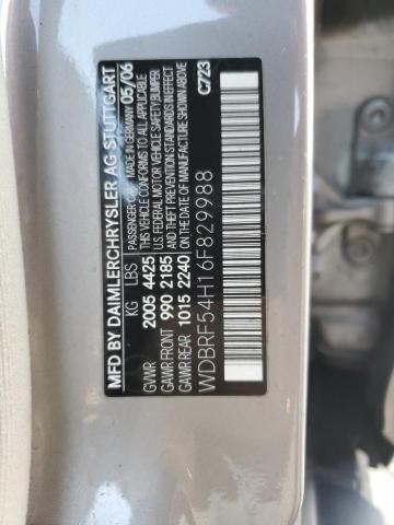 WDBRF54H16F829988 - 2006 MERCEDES-BENZ C 280 SILVER photo 12