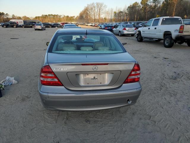 WDBRF54H16F829988 - 2006 MERCEDES-BENZ C 280 SILVER photo 6