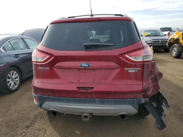 1FMCU9J91DUB55315 - 2013 FORD ESCAPE TITANIUM RED photo 6