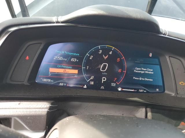 1G1YA2D45M5121231 - 2021 CHEVROLET CORVETTE STINGRAY 1LT BLACK photo 9